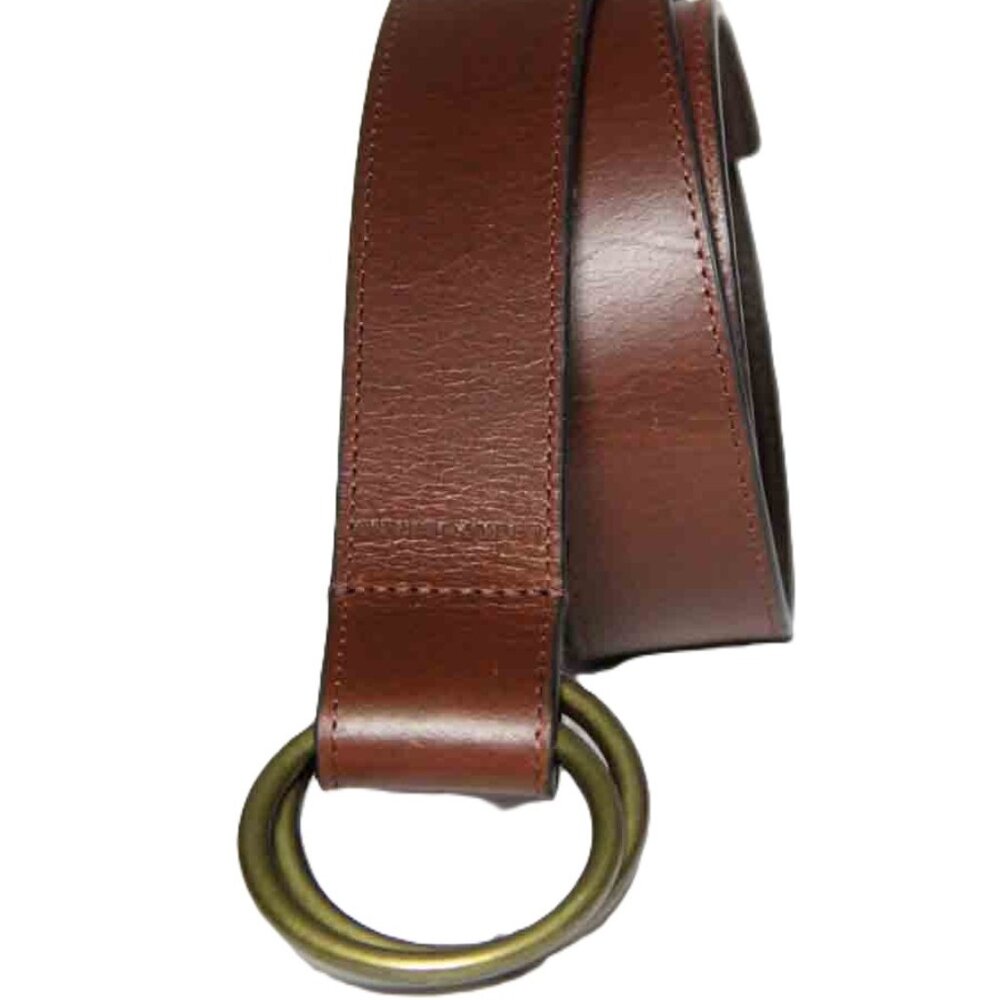 Lucky Brand Brown Leather Double-Ring Belt